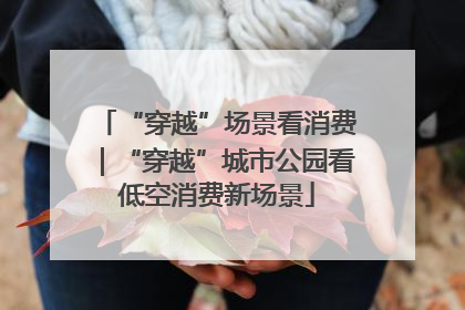 “穿越”场景看消费｜“穿越”城市公园看低空消费新场景