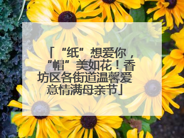 “纸”想爱你，“帽”美如花！香坊区各街道温馨爱意情满母亲节