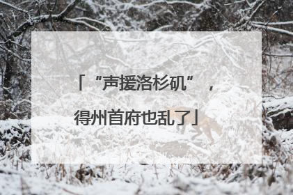 “声援洛杉矶”，得州首府也乱了