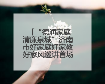 “德润家庭 清廉泉城”济南市好家庭好家教好家风巡讲首场活动举办