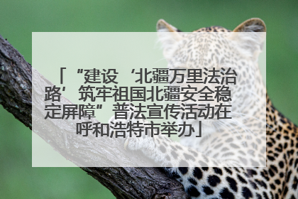 “建设‘北疆万里法治路’筑牢祖国北疆安全稳定屏障”普法宣传活动在呼和浩特市举办