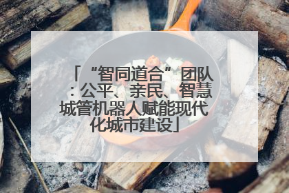 “智同道合”团队：公平、亲民、智慧城管机器人赋能现代化城市建设