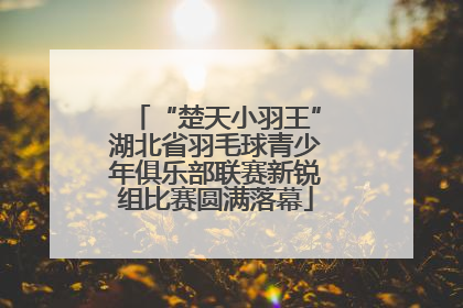 “楚天小羽王”湖北省羽毛球青少年俱乐部联赛新锐组比赛圆满落幕
