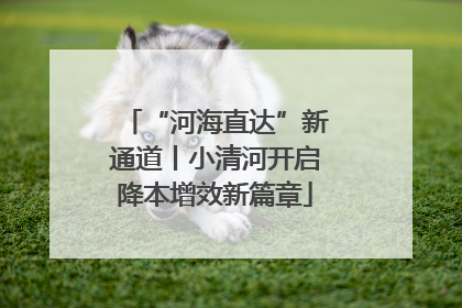 “河海直达”新通道丨小清河开启降本增效新篇章