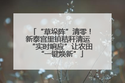 “草垛阵”清零！新泰宫里镇秸秆清运“实时响应”让农田“一键焕新”