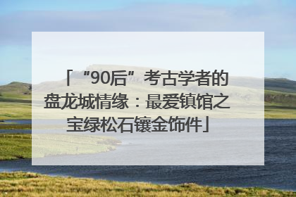 “90后”考古学者的盘龙城情缘：最爱镇馆之宝绿松石镶金饰件
