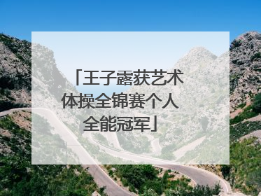 王子露获艺术体操全锦赛个人全能冠军