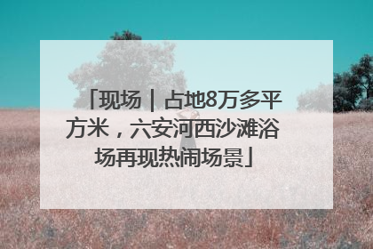 现场｜占地8万多平方米，六安河西沙滩浴场再现热闹场景