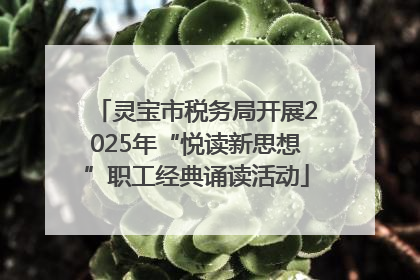 灵宝市税务局开展2025年“悦读新思想”职工经典诵读活动
