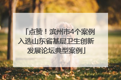 点赞！滨州市4个案例入选山东省基层卫生创新发展论坛典型案例