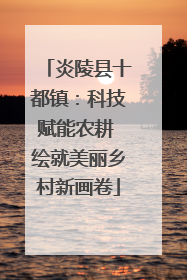 炎陵县十都镇：科技赋能农耕 绘就美丽乡村新画卷