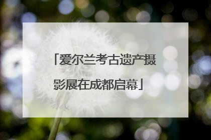 爱尔兰考古遗产摄影展在成都启幕