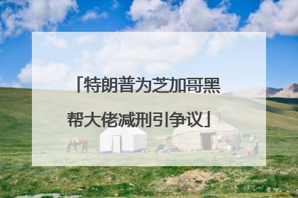 特朗普为芝加哥黑帮大佬减刑引争议