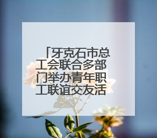 牙克石市总工会联合多部门举办青年职工联谊交友活动