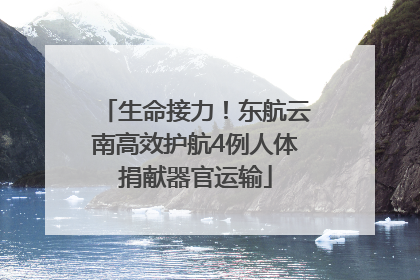 生命接力！东航云南高效护航4例人体捐献器官运输