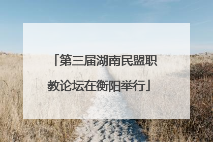 第三届湖南民盟职教论坛在衡阳举行