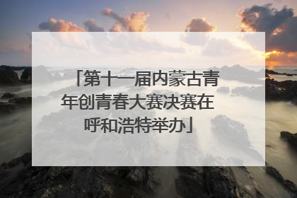 第十一届内蒙古青年创青春大赛决赛在呼和浩特举办