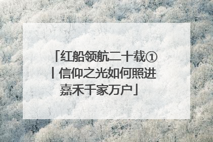 红船领航二十载①丨信仰之光如何照进嘉禾千家万户