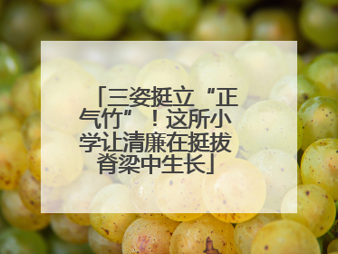 三姿挺立“正气竹”！这所小学让清廉在挺拔脊梁中生长
