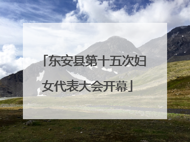 东安县第十五次妇女代表大会开幕