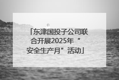 东津国投子公司联合开展2025年“安全生产月”活动