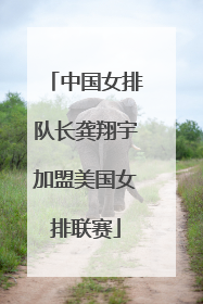 中国女排队长龚翔宇加盟美国女排联赛