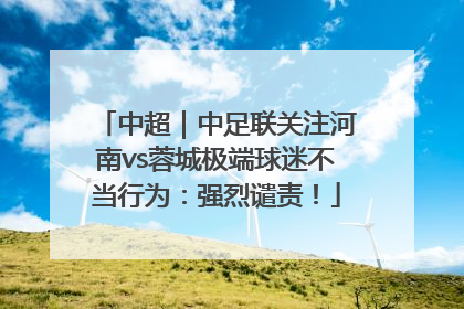 中超｜中足联关注河南vs蓉城极端球迷不当行为：强烈谴责！