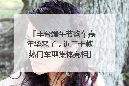 丰台端午节购车嘉年华来了，近二十款热门车型集体亮相