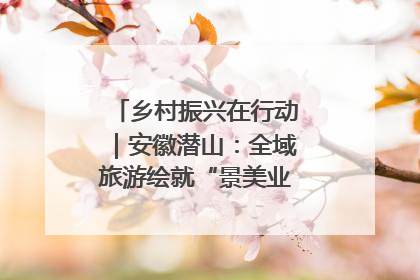 乡村振兴在行动｜安徽潜山：全域旅游绘就“景美业兴民富”新画卷