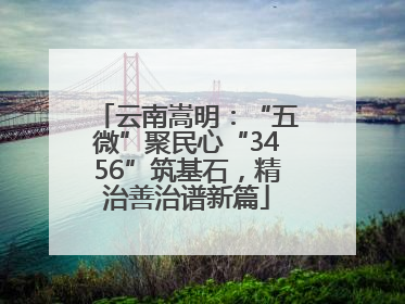 云南嵩明：“五微”聚民心“3456”筑基石，精治善治谱新篇