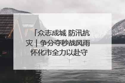 众志成城 防汛抗灾｜争分夺秒战风雨 怀化市全力以赴守护人民群众安全