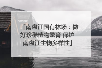 南盘江国有林场：做好珍稀植物繁育 保护南盘江生物多样性