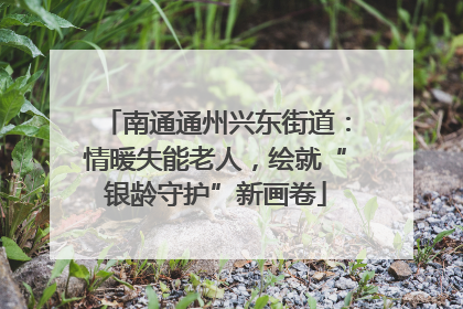 南通通州兴东街道：情暖失能老人，绘就“银龄守护”新画卷