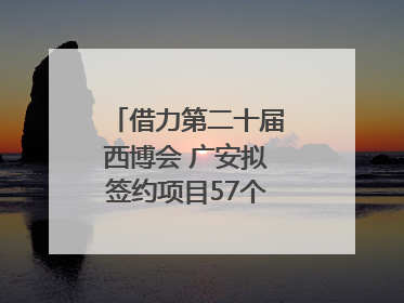 借力第二十届西博会 广安拟签约项目57个｜数读西投