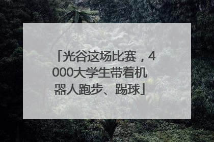 光谷这场比赛，4000大学生带着机器人跑步、踢球