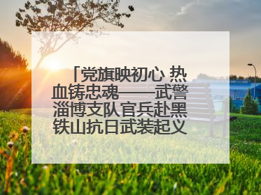 党旗映初心 热血铸忠魂——武警淄博支队官兵赴黑铁山抗日武装起义纪念馆开展“七一”主题党日活动