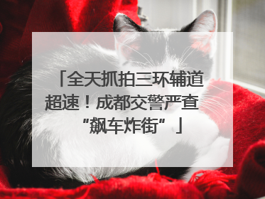 全天抓拍三环辅道超速！成都交警严查“飙车炸街”