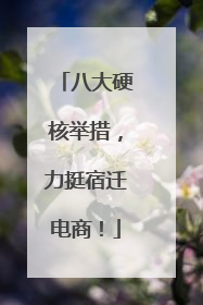 八大硬核举措，力挺宿迁电商！