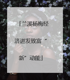 兰溪杨梅经济迸发致富“新”动能