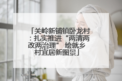 关岭新铺镇卧龙村：扎实推进“两清两改两治理” 绘就乡村宜居新图景