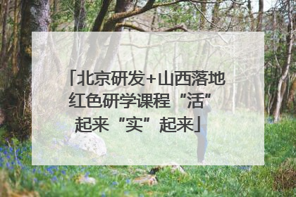 北京研发+山西落地 红色研学课程“活”起来“实”起来