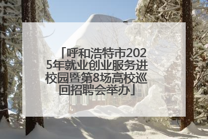 呼和浩特市2025年就业创业服务进校园暨第8场高校巡回招聘会举办
