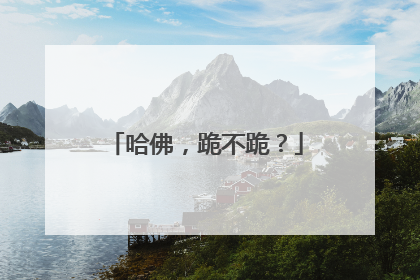 哈佛，跪不跪？