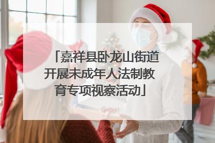 嘉祥县卧龙山街道开展未成年人法制教育专项视察活动