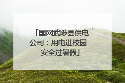 国网武陟县供电公司：用电进校园  安全过暑假