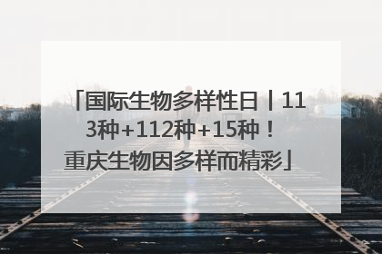 国际生物多样性日丨113种+112种+15种！重庆生物因多样而精彩