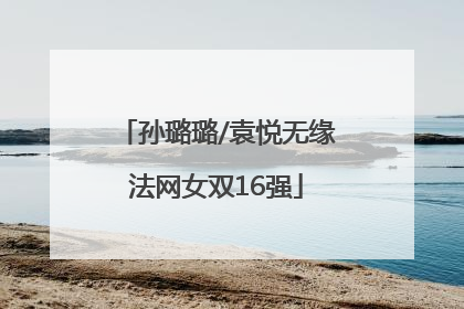 孙璐璐/袁悦无缘法网女双16强