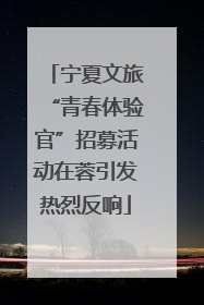 宁夏文旅“青春体验官”招募活动在蓉引发热烈反响