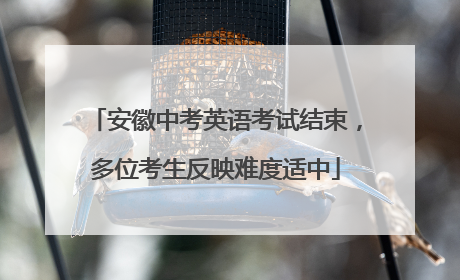 安徽中考英语考试结束，多位考生反映难度适中