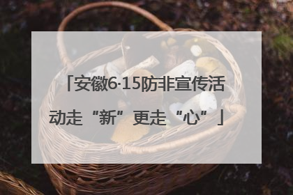 安徽6·15防非宣传活动走“新”更走“心”